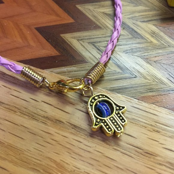 Pink & Gold Colored Rope Bracelet - Picture 3 of 4